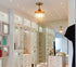 Modern Brass Semi Flush Mount Ceiling Light Fixture
